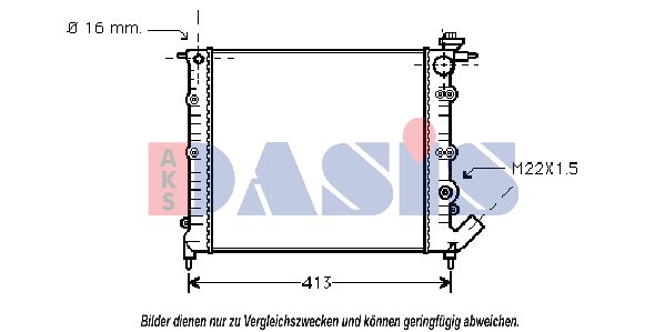 AKS DASIS Radiators, Motora dzesēšanas sistēma 180670N